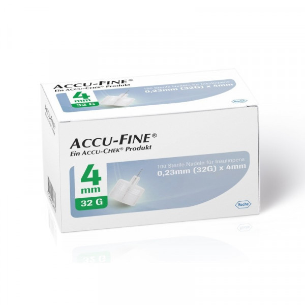 Accu-Fine Nadeln für Insulinpens - 4 mm x 0,23 mm (32G)