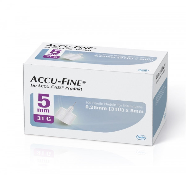 Accu-Fine Nadeln für Insulinpens - 5 mm x 0,25 mm (31G)