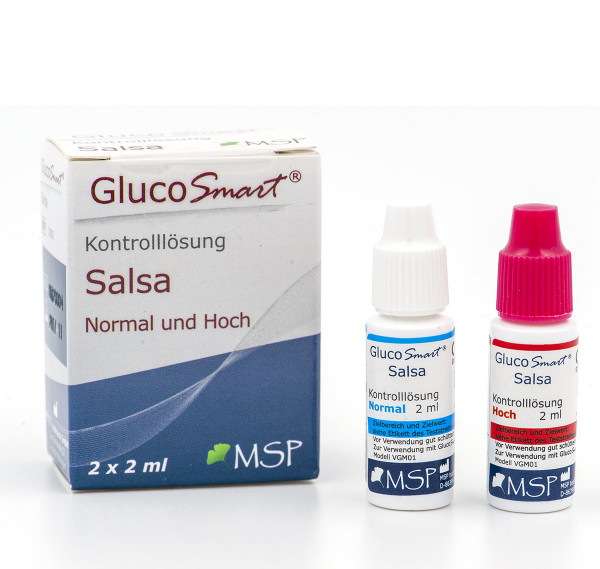 GlucoSmart Salsa Kontrolllösungen Set 2 Stück