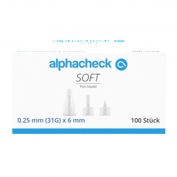 alphacheck SOFT Pen-Nadeln 6 mm